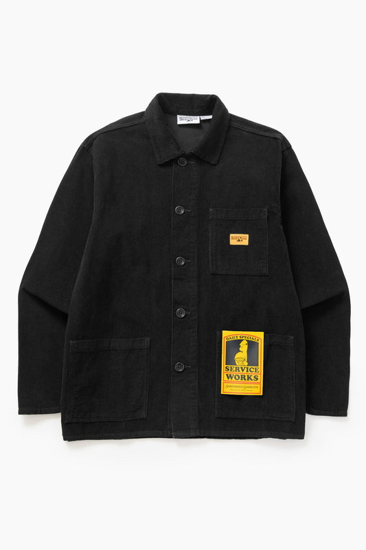 Service Works Corduroy Chore Shirt Black