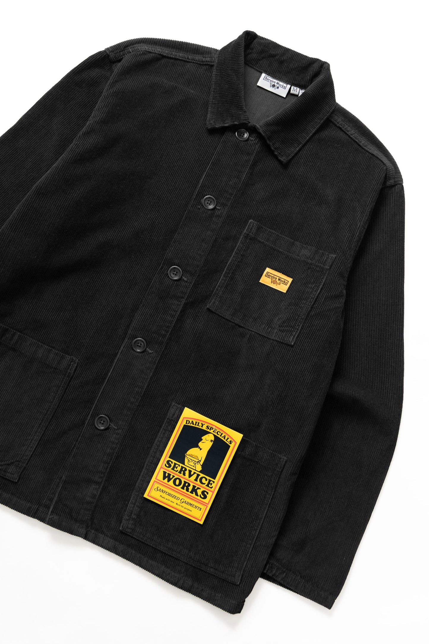 Service Works Corduroy Chore Shirt Black