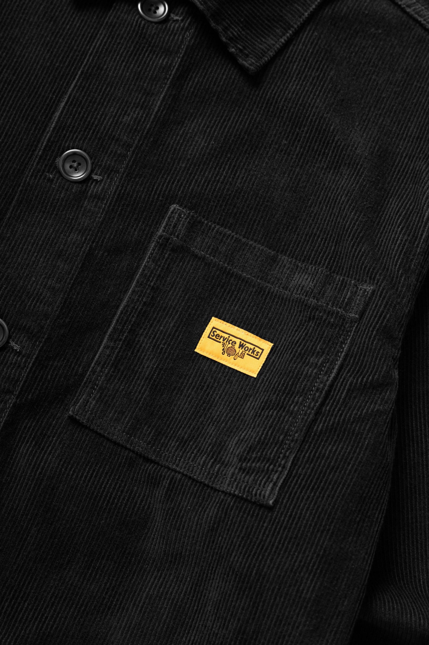 Service Works Corduroy Chore Shirt Black
