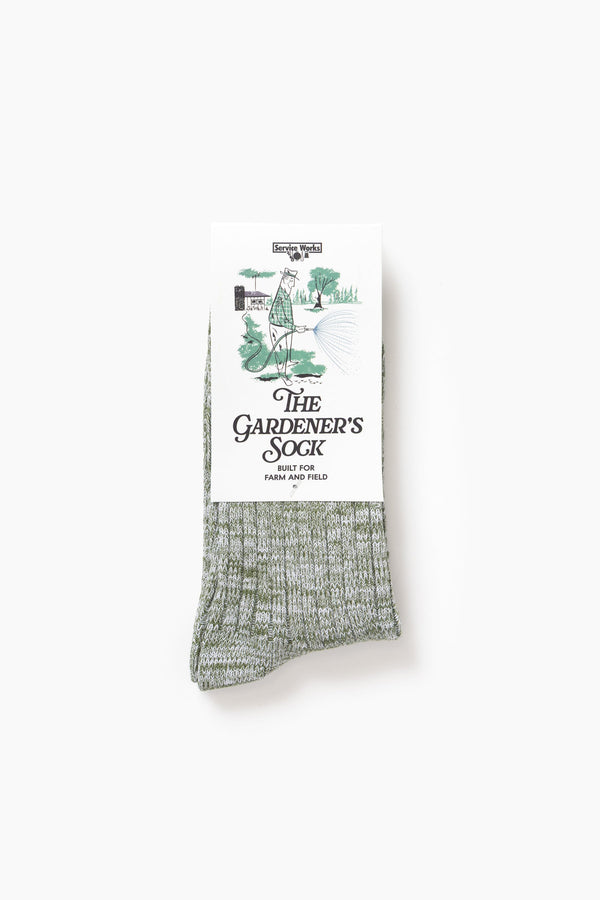 Service Works Flecked Socks Green — Service Works