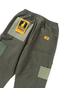 Service Works Patchwork Utility Chef Pants Green