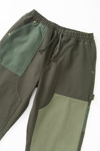 Service Works Patchwork Utility Chef Pants Green