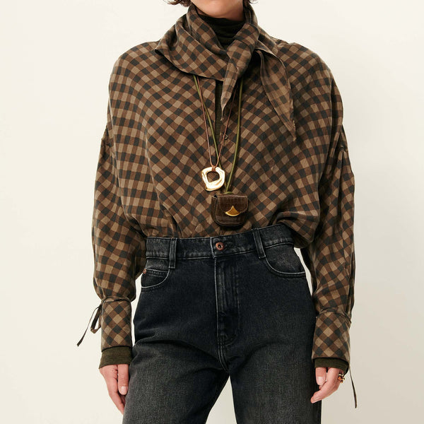 Sessun Chemise Armanchecks Moss Mood