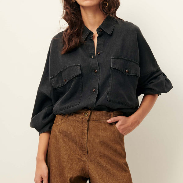 Sessun Chemise Botaniella Brocken Black — Sessun