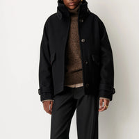 Sessun Manteau Lee wooly Black