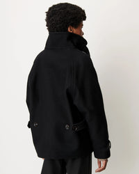 Sessun Manteau Lee wooly Black