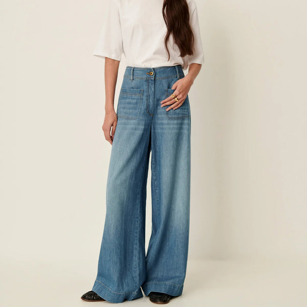 Sessun Pantalon Manhablue Bay Blue