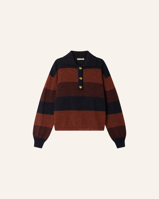Sessun Polo COBBY Navy Rust