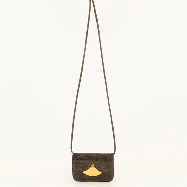 Sessun Porte-cartes Micro diviluz Croco Lichen — Sessun