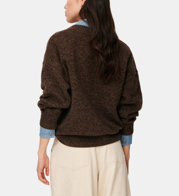 Sessun Sweet Monroe Oversize Cardigan Dark Stone