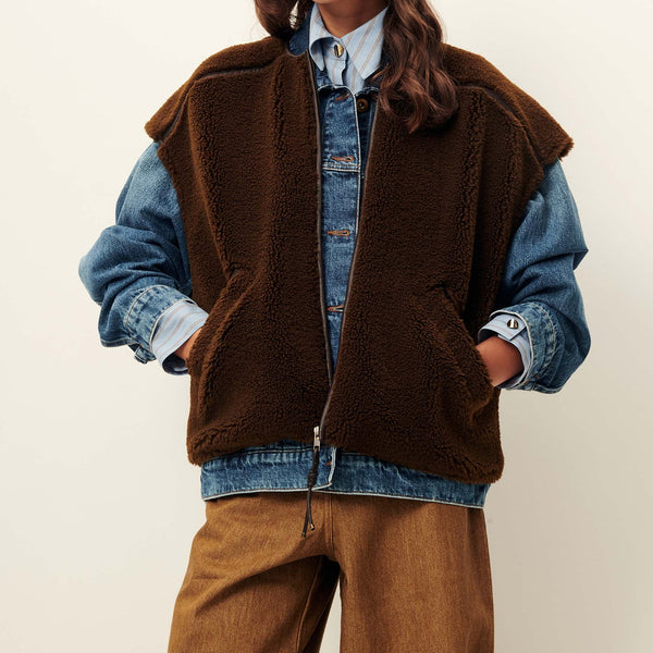 Sessun Veste sans manches MOUNTY Dark Earth — Sessun