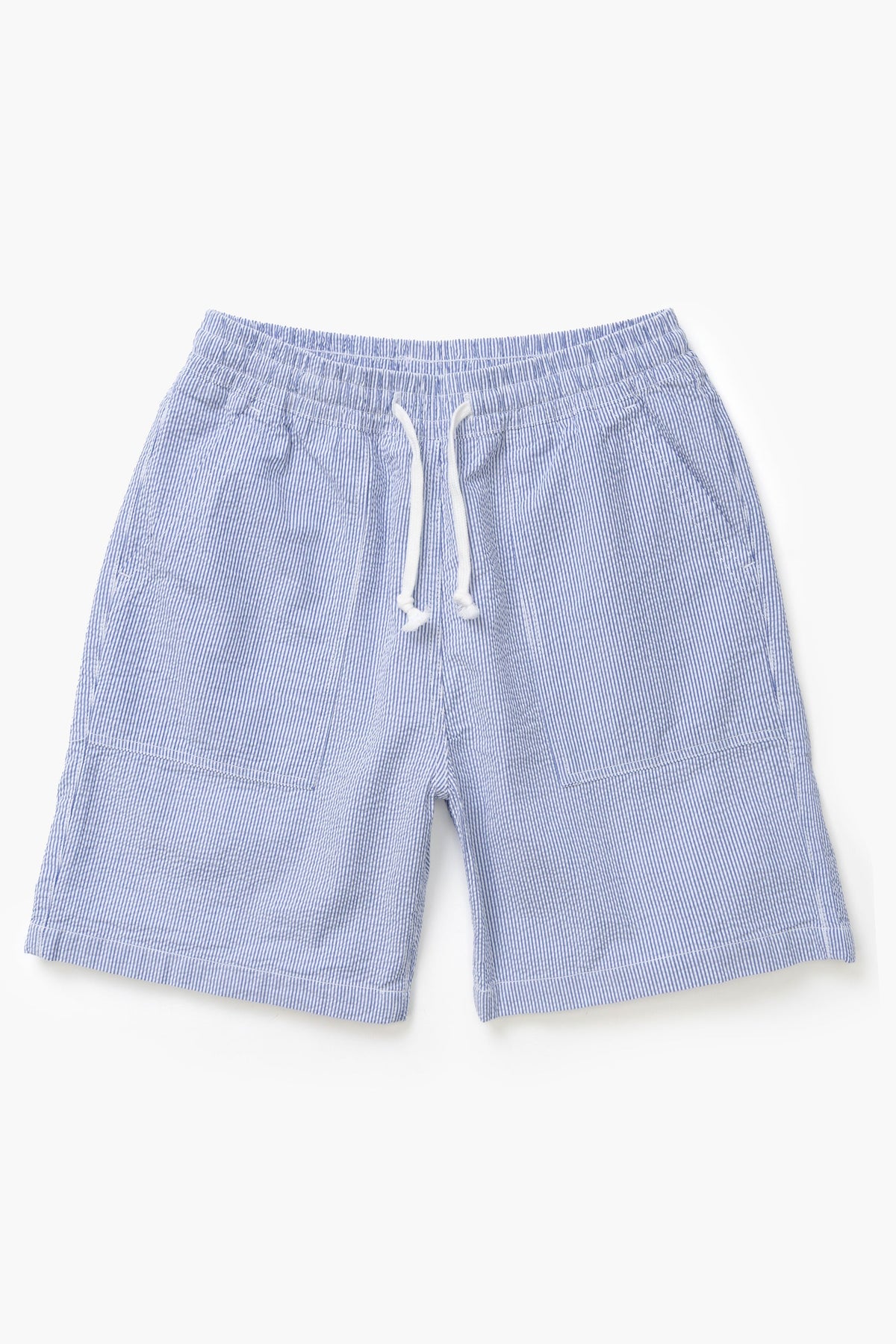 Sevice Works SEERSUCKER CHEF SHORT Navy Stripe