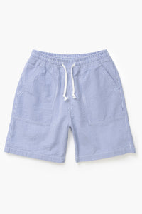 Sevice Works SEERSUCKER CHEF SHORT Navy Stripe