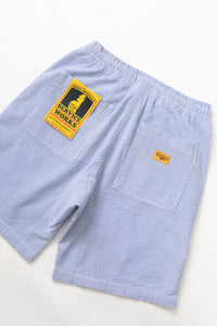 Sevice Works SEERSUCKER CHEF SHORT Navy Stripe