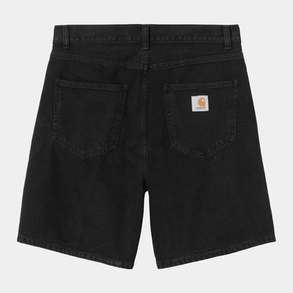 Short Carhartt Wip NOLAN SHORT Black Stone Wash