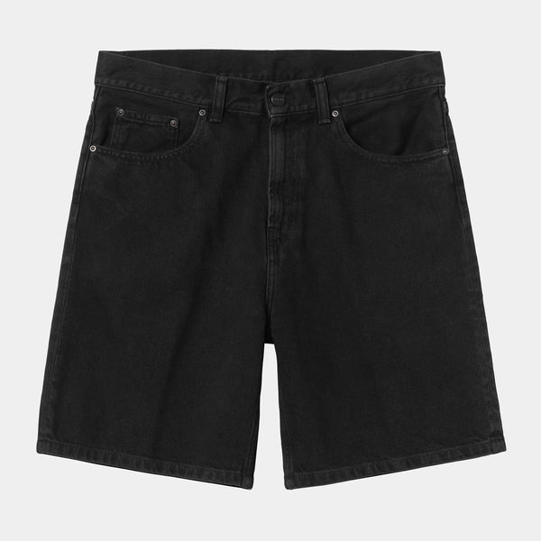 Short Carhartt Wip NOLAN SHORT Black Stone Wash