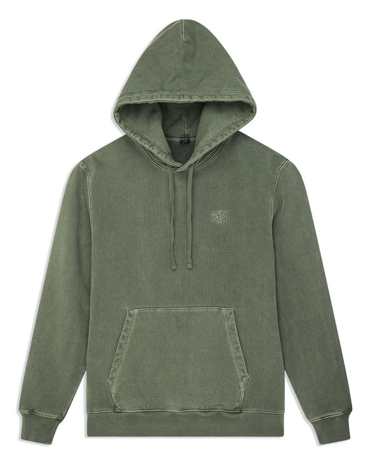 Sweat Deus Ex Machina SHIELD DYED HOODIE Cypress Green