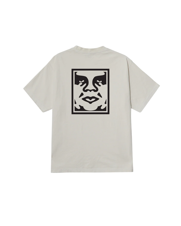 T SHIRT OBEY BOLD ICON FACE Pigment Chalk — Obey