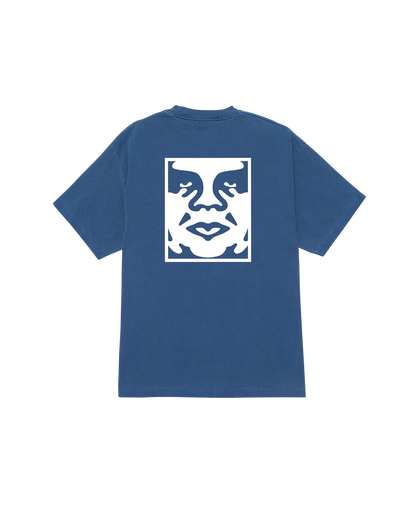 T SHIRT OBEY BOLD ICON FACE Pigment Dark Denim