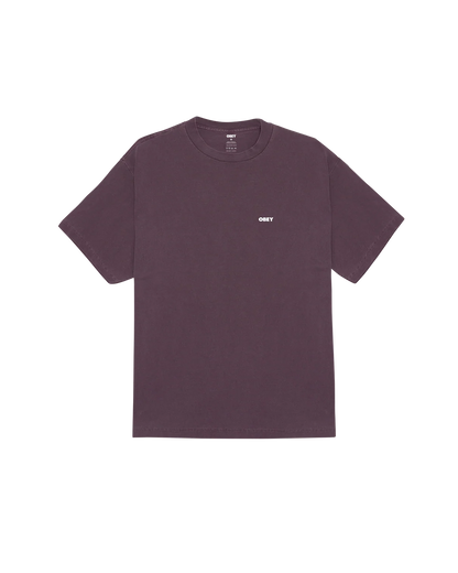 T SHIRT OBEY BOLD ICON FACE Pigment Plum Perfect