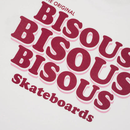 T Shirt Bisous Skateboards GREASE White