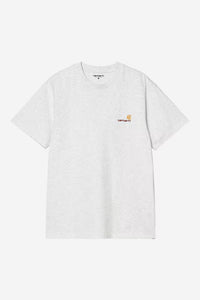 T Shirt Carhartt Wip AMERICAN SCRIPT S/S TEE Ash Heather