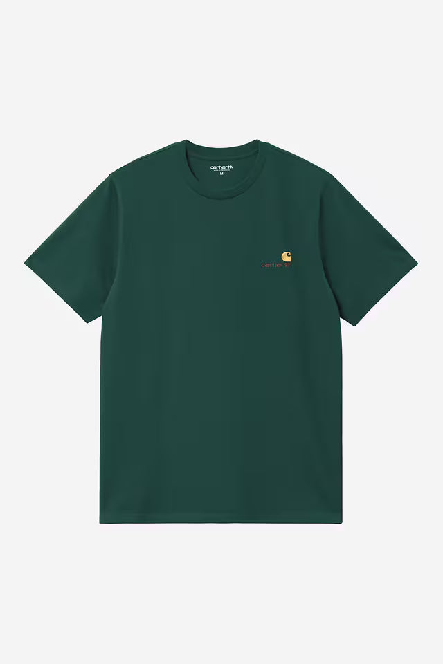 T Shirt Carhartt Wip AMERICAN SCRIPT S/S TEE Dark Fir