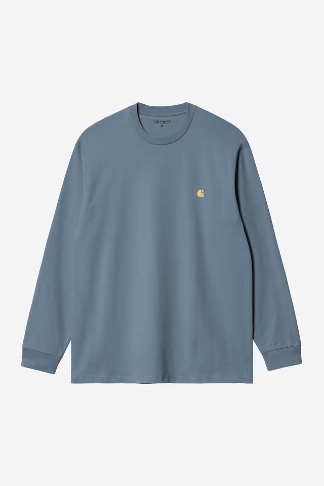 T Shirt Carhartt Wip CHASE L/S TEE Angelite Gold