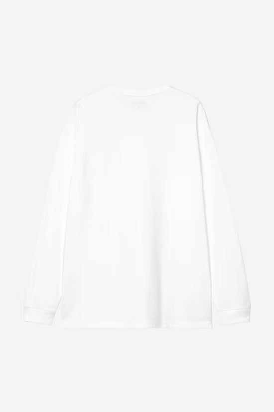 T Shirt Carhartt Wip CHASE L/S TEE White Gold