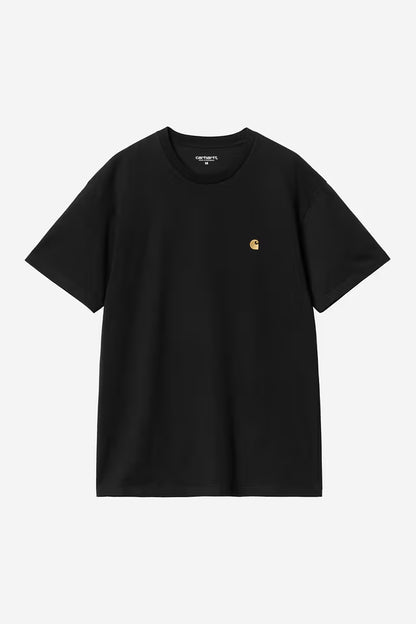 T Shirt Carhartt Wip CHASE S/S TEE Black Gold