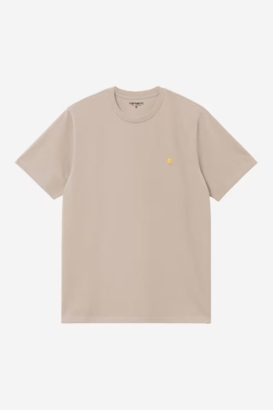 T Shirt Carhartt Wip CHASE S/S TEE Fleur De Sel Gold