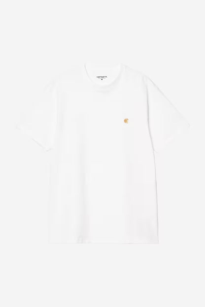 T Shirt Carhartt Wip CHASE S/S TEE White Gold