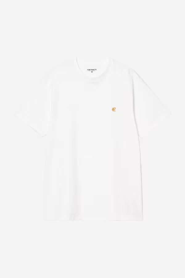 T Shirt Carhartt Wip CHASE S/S TEE White Gold — Carhartt wip