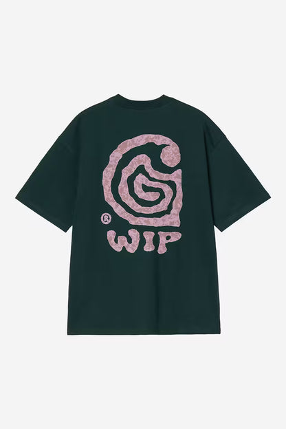 T Shirt Carhartt Wip HELIX S/S TEE Deep Lagoon