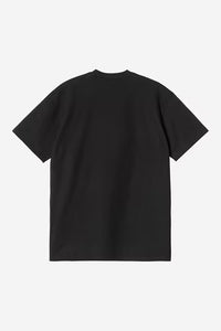 T Shirt Carhartt Wip POCKET HEART S/S TEE Black Red