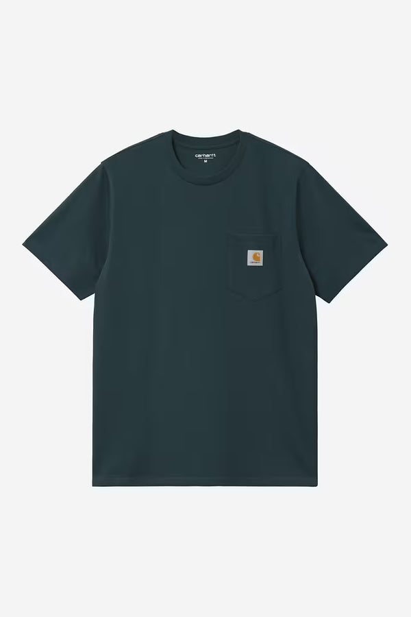 T Shirt Carhartt Wip POCKET S/S TEE Deep Lagoon — Carhartt wip