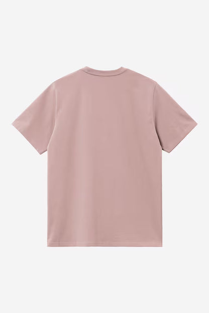 T Shirt Carhartt Wip POCKET S/S TEE Glassy Pink