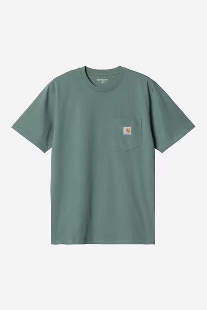 T Shirt Carhartt Wip POCKET S/S TEE Silver Pine