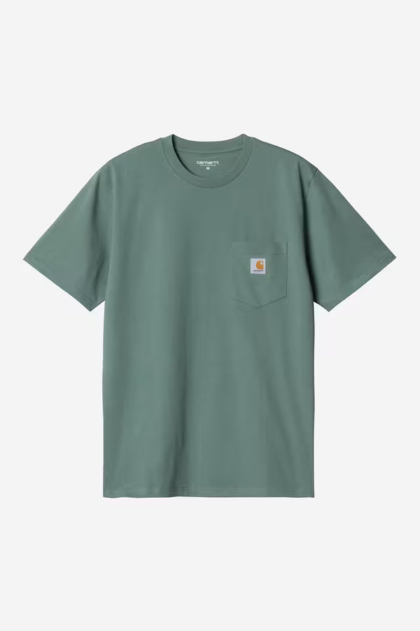 T Shirt Carhartt Wip POCKET S/S TEE Silver Pine — Carhartt wip