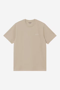 T Shirt Carhartt Wip SCRIPT EMBROIDERY S/S TEE Fleur De Sel White