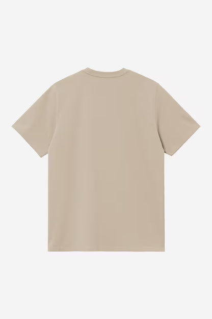 T Shirt Carhartt Wip SCRIPT EMBROIDERY S/S TEE Fleur De Sel White