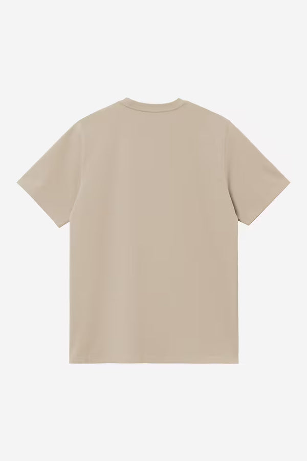 T Shirt Carhartt Wip SCRIPT EMBROIDERY S/S TEE Fleur De Sel White