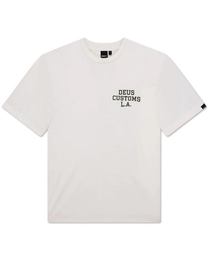 T Shirt Deus Ex Machina QUICKBEAK S/S TEE Vintage White