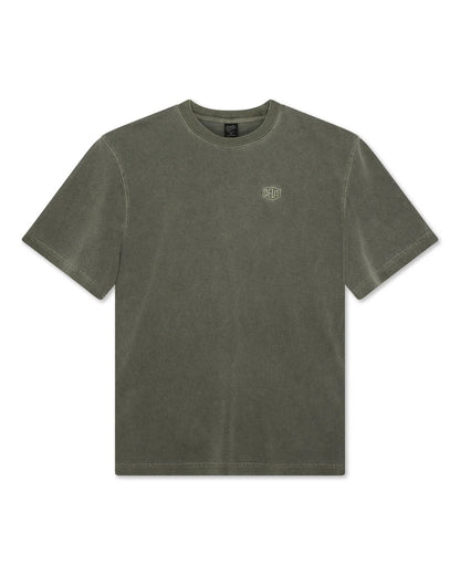 T Shirt Deus Ex Machina SHIELD DYED S/S TEE Cypress Green