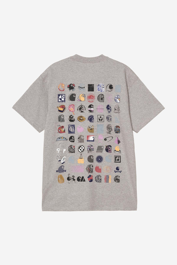 T Shirt Carhartt Wip LOGO ARCHIVE S/S TEE Grey Heather — Carhartt Wip