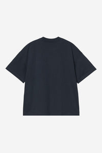 T Shirt Carhartt Wip SIGNATURE SCRIPT S/S TEE Deep Night Glassy Pink