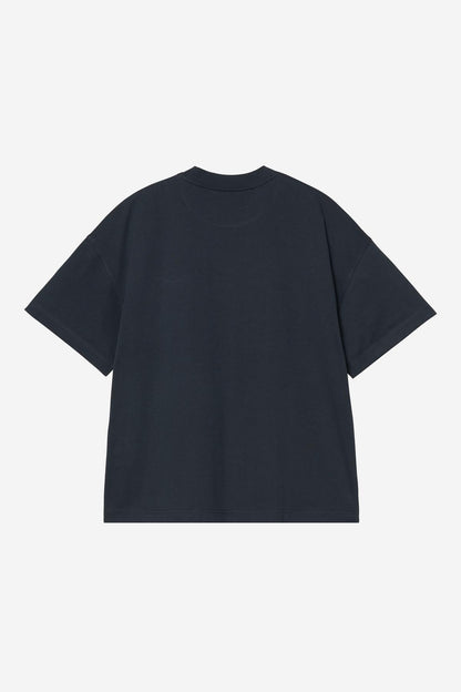 T Shirt Carhartt Wip SIGNATURE SCRIPT S/S TEE Deep Night Glassy Pink