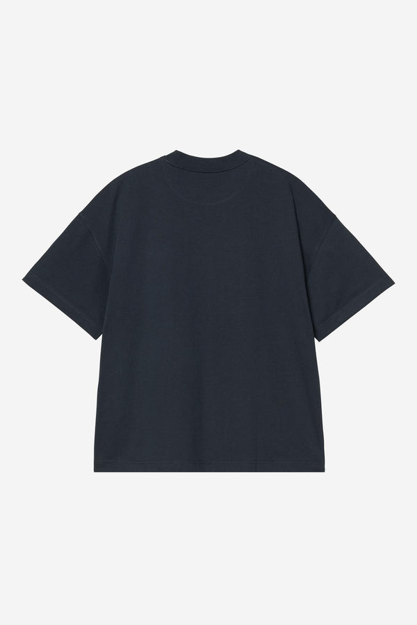 T Shirt Carhartt Wip SIGNATURE SCRIPT S/S TEE Deep Night Glassy Pink