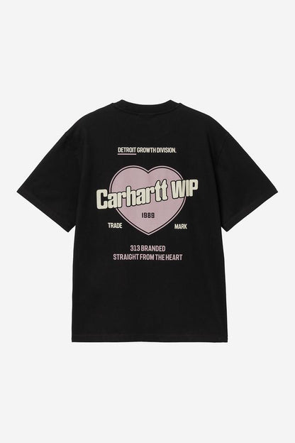 T Shirt Carhartt Wip W GROWTH S/S TEE Black