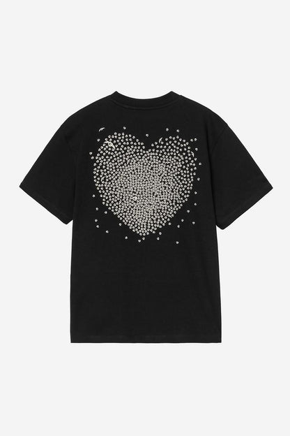 T Shirt Carhartt Wip W HEARTS OF HARTTS S/S TEE Black